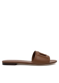 Klapki Dolce&Gabbana CQ0436 AY329 Brązowy ze sklepu eobuwie.pl w kategorii Klapki damskie - zdjęcie 182054561