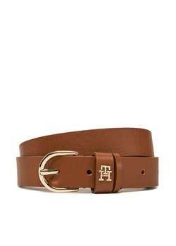 Pasek Damski Tommy Hilfiger Essential Effortless 2.5 AW0AW16836 Brązowy ze sklepu eobuwie.pl w kategorii Paski damskie - zdjęcie 182054734