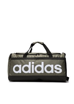 Torba adidas Essentials Linear Duffel Bag Medium HR5350 Zielony ze sklepu eobuwie.pl w kategorii Torby sportowe - zdjęcie 182054812