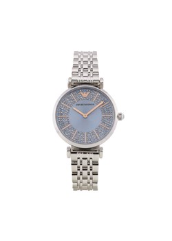 Zegarek Emporio Armani Gianni T-Bar AR11594 Srebrny ze sklepu eobuwie.pl w kategorii Zegarki - zdjęcie 182055023