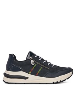 Sneakersy Rieker M6601-14 Granatowy ze sklepu eobuwie.pl w kategorii Buty sportowe damskie - zdjęcie 182055252