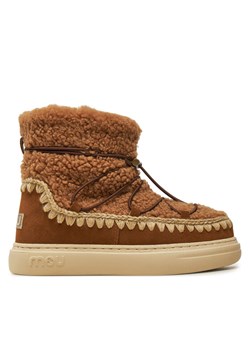 Śniegowce Mou Eskimo Sneaker Bold Scoub Lace FW411012A Brązowy ze sklepu eobuwie.pl w kategorii Śniegowce damskie - zdjęcie 182055371