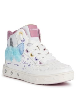 Sneakersy Geox J Skylin Girl J368WC 054AS C0653 M Biały ze sklepu eobuwie.pl w kategorii Buty sportowe dziecięce - zdjęcie 182055824