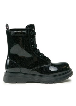 Kozaki Tommy Hilfiger T4A5-33032-1237 M Czarny ze sklepu eobuwie.pl w kategorii Buty zimowe dziecięce - zdjęcie 182056073