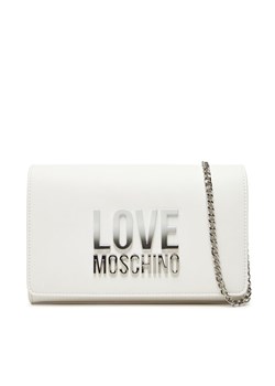 Torebka LOVE MOSCHINO JC4260PP0MKD0100 Biały ze sklepu eobuwie.pl w kategorii Kopertówki - zdjęcie 182056081