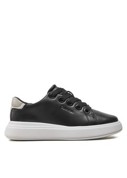 Sneakersy Calvin Klein Cupsole Lace Up Lth HW0HW02085 Czarny ze sklepu eobuwie.pl w kategorii Trampki damskie - zdjęcie 182056103
