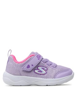 Sneakersy Skechers Easy Peasy 302885N/LVPK Fioletowy ze sklepu eobuwie.pl w kategorii Buty sportowe dziecięce - zdjęcie 182056183