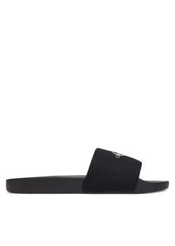 Klapki Calvin Klein Jeans Slide Monogram Cv YM0YM01271 Czarny ze sklepu eobuwie.pl w kategorii Klapki męskie - zdjęcie 182056642