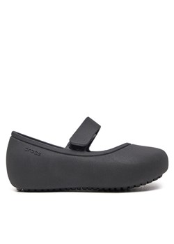 Baleriny Crocs Brooklyn Mary Jane Flat T 209430 Czarny ze sklepu eobuwie.pl w kategorii Balerinki dziecięce - zdjęcie 182056663