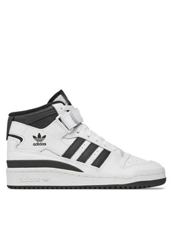 Sneakersy adidas Forum Mid J FZ2083 Biały ze sklepu eobuwie.pl w kategorii Buty sportowe dziecięce - zdjęcie 182056743