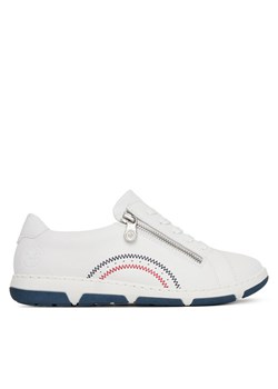 Sneakersy Rieker 42424-80 Biały ze sklepu eobuwie.pl w kategorii Buty sportowe damskie - zdjęcie 182057033