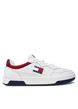 Sneakersy Tommy Jeans (New)Tjm Cupsole Leather Ess EM0EM01443 Biały ze sklepu eobuwie.pl w kategorii Buty sportowe męskie - zdjęcie 182057084