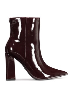 Botki Nine West WFA2829-1 Bordowy ze sklepu eobuwie.pl w kategorii Botki - zdjęcie 182057153