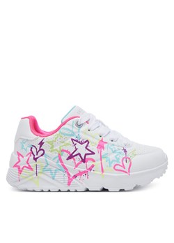 Sneakersy Skechers Uno Lite - My Drip 310391L/WMN Biały ze sklepu eobuwie.pl w kategorii Buty sportowe dziecięce - zdjęcie 182057270