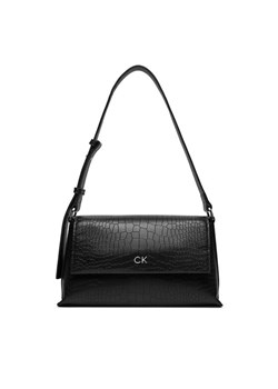 Torebka Calvin Klein Ck Daily Shoulder Bag_Croco K60K612142 Czarny ze sklepu eobuwie.pl w kategorii Listonoszki - zdjęcie 182057323