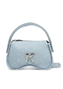 Torebka Karl Lagerfeld Jeans A2W30098 Niebieski ze sklepu eobuwie.pl w kategorii Listonoszki - zdjęcie 182057380