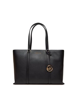 Torebka MICHAEL Michael Kors Temple 30R4G1LT3L Czarny ze sklepu eobuwie.pl w kategorii Torby Shopper bag - zdjęcie 182057720