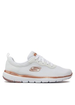 Sneakersy Skechers First Insight 13070/WTRG Biały ze sklepu eobuwie.pl w kategorii Buty sportowe damskie - zdjęcie 182057874