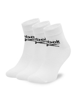 Zestaw 3 par wysokich skarpet unisex Reebok R0429-SS24 (3-pack) Biały ze sklepu eobuwie.pl w kategorii Skarpetki męskie - zdjęcie 182057920