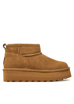 Śniegowce Bearpaw Retro Shorty 2940W Beżowy ze sklepu eobuwie.pl w kategorii Śniegowce damskie - zdjęcie 182058284