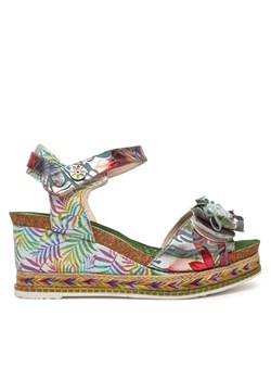 Espadryle Laura Vita Hacdeo 09 Srebrny ze sklepu eobuwie.pl w kategorii Espadryle damskie - zdjęcie 182059150