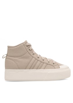 Sneakersy adidas BRAVADA 2.0 MID PLATFORM IE2315 Beżowy ze sklepu eobuwie.pl w kategorii Buty sportowe damskie - zdjęcie 182059541