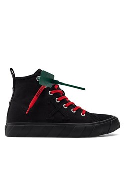 Trampki Off-White Mid Top Vulcanized Canvas IA119S22LEA0011010 Czarny ze sklepu eobuwie.pl w kategorii Trampki męskie - zdjęcie 182059800