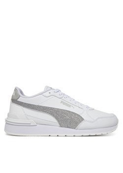 Sneakersy Puma St Runner V4 Sl Glitter Jr 401586 01 Biały ze sklepu eobuwie.pl w kategorii Buty sportowe dziecięce - zdjęcie 182060080