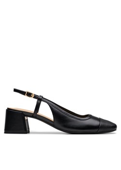 Sandały Clarks Nyta45 Sling 26181320 Czarny ze sklepu eobuwie.pl w kategorii Czółenka - zdjęcie 182060151