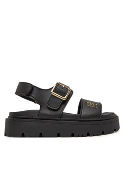 Sandały Tommy Hilfiger T3A2-33785-0326 M Czarny ze sklepu eobuwie.pl w kategorii Sandały dziecięce - zdjęcie 182060181