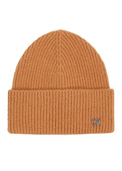 Czapka Calvin Klein K60K612592 Brązowy ze sklepu eobuwie.pl w kategorii Czapki zimowe damskie - zdjęcie 182060391