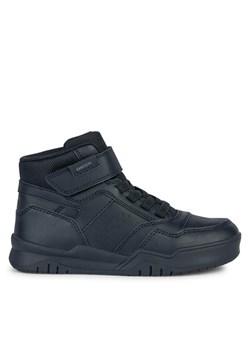 Sneakersy Geox J Perth Boy J367RF 0FE8V C9999 M Czarny ze sklepu eobuwie.pl w kategorii Buty sportowe dziecięce - zdjęcie 182060392