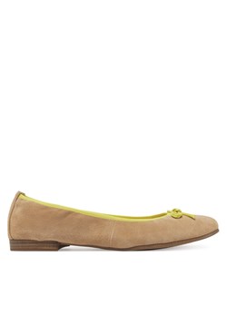 Baleriny Tamaris 1-22166-44 Brązowy ze sklepu eobuwie.pl w kategorii Balerinki - zdjęcie 182060414