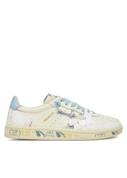 Sneakersy Premiata BSKT CLAYD VAR 6780 Écru ze sklepu eobuwie.pl w kategorii Buty sportowe damskie - zdjęcie 182060851