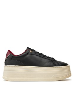 Sneakersy Tommy Hilfiger Th Platform Sneaker Triangle FW0FW08115 Czarny ze sklepu eobuwie.pl w kategorii Buty sportowe damskie - zdjęcie 182060882