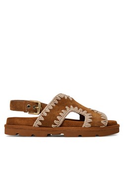 Sandały Mou Low bio sandal MU.SW631006A Brązowy ze sklepu eobuwie.pl w kategorii Sandały damskie - zdjęcie 182061364