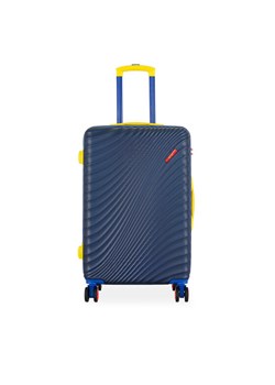 Walizka średnia Semi Line T5937-2 Granatowy ze sklepu eobuwie.pl w kategorii Walizki - zdjęcie 182062031