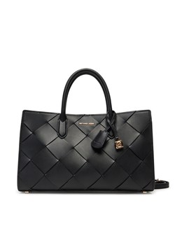 Torebka MICHAEL Michael Kors Scarlett 30S5GETS2L Czarny ze sklepu eobuwie.pl w kategorii Kuferki - zdjęcie 182062453