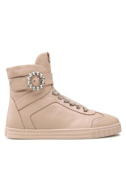 Sneakersy AGL Gemma High D936510PGKT018E348 Beżowy ze sklepu eobuwie.pl w kategorii Trampki damskie - zdjęcie 182062700