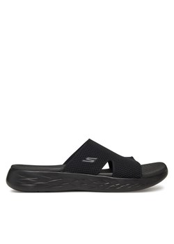 Klapki Skechers On-The-Go 600-Oceanside 140003/BBK Czarny ze sklepu eobuwie.pl w kategorii Klapki damskie - zdjęcie 182062793