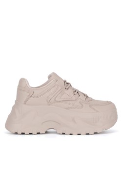 Sneakersy DeeZee LZ0893-01 Beżowy ze sklepu eobuwie.pl w kategorii Buty sportowe damskie - zdjęcie 182063081
