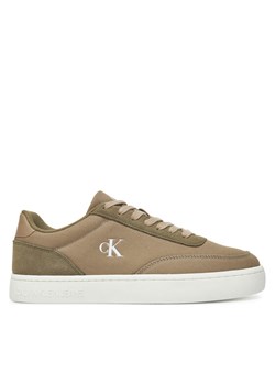 Sneakersy Calvin Klein Jeans Classic Cupsole Mg Canvas YM0YM01218 Zielony ze sklepu eobuwie.pl w kategorii Buty sportowe męskie - zdjęcie 182063133