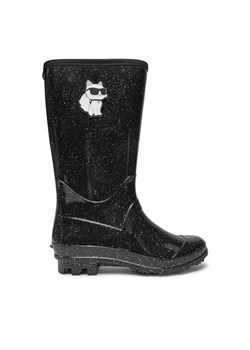 Kalosze Karl Lagerfeld Kids Z30311 M Czarny ze sklepu eobuwie.pl w kategorii Kalosze dziecięce - zdjęcie 182063524