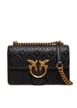 Torebka Pinko Love One Mini Dc AI 24-25 PLTT 100074 A1YB Czarny ze sklepu eobuwie.pl w kategorii Kopertówki - zdjęcie 182063643