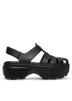 Sandały Crocs Stomp Fisherman Sandal 209938 Czarny ze sklepu eobuwie.pl w kategorii Sandały damskie - zdjęcie 182063662