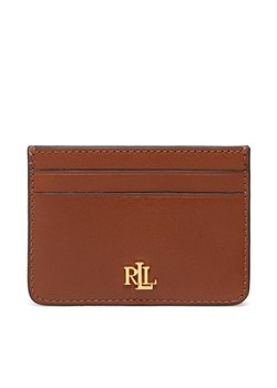 Etui na karty kredytowe Lauren Ralph Lauren Slim Card 432876732002 Brązowy ze sklepu eobuwie.pl w kategorii Etui - zdjęcie 182063822