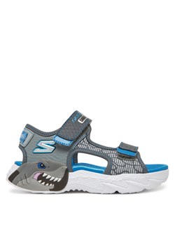 Sandały Skechers Creature-Splash- 400614L/CCBL Szary ze sklepu eobuwie.pl w kategorii Sandały dziecięce - zdjęcie 182063922