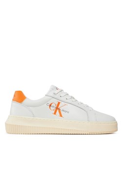 Sneakersy Calvin Klein Jeans Chunky Cupsole Laceup Mon Lth Wn YW0YW00823 Czarny ze sklepu eobuwie.pl w kategorii Buty sportowe damskie - zdjęcie 182063982