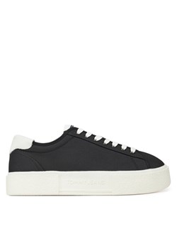 Sneakersy Tommy Jeans Tjw Flatform Canvas Sneaker EN0EN02792 Czarny - id: 0000305159793 - marki Tommy Jeans - 182063990 Sneakersy Tommy Jeans Tjw Flatform Canvas Sneaker EN0EN02792 Czarny ze sklepu eobuwie.pl w kategorii Trampki damskie - zdjęcie 182063990