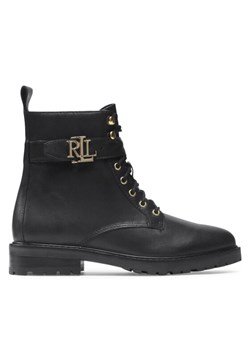 Botki LAUREN RALPH LAUREN Elridge 802838413001 Czarny ze sklepu eobuwie.pl w kategorii Workery damskie - zdjęcie 182064121